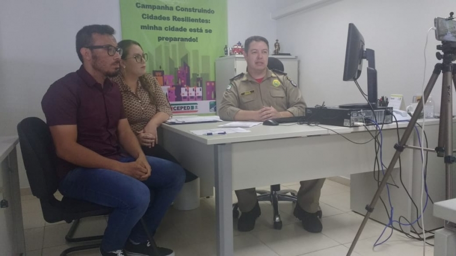 CEPED/PR realiza teleconferência com alunos do curso 